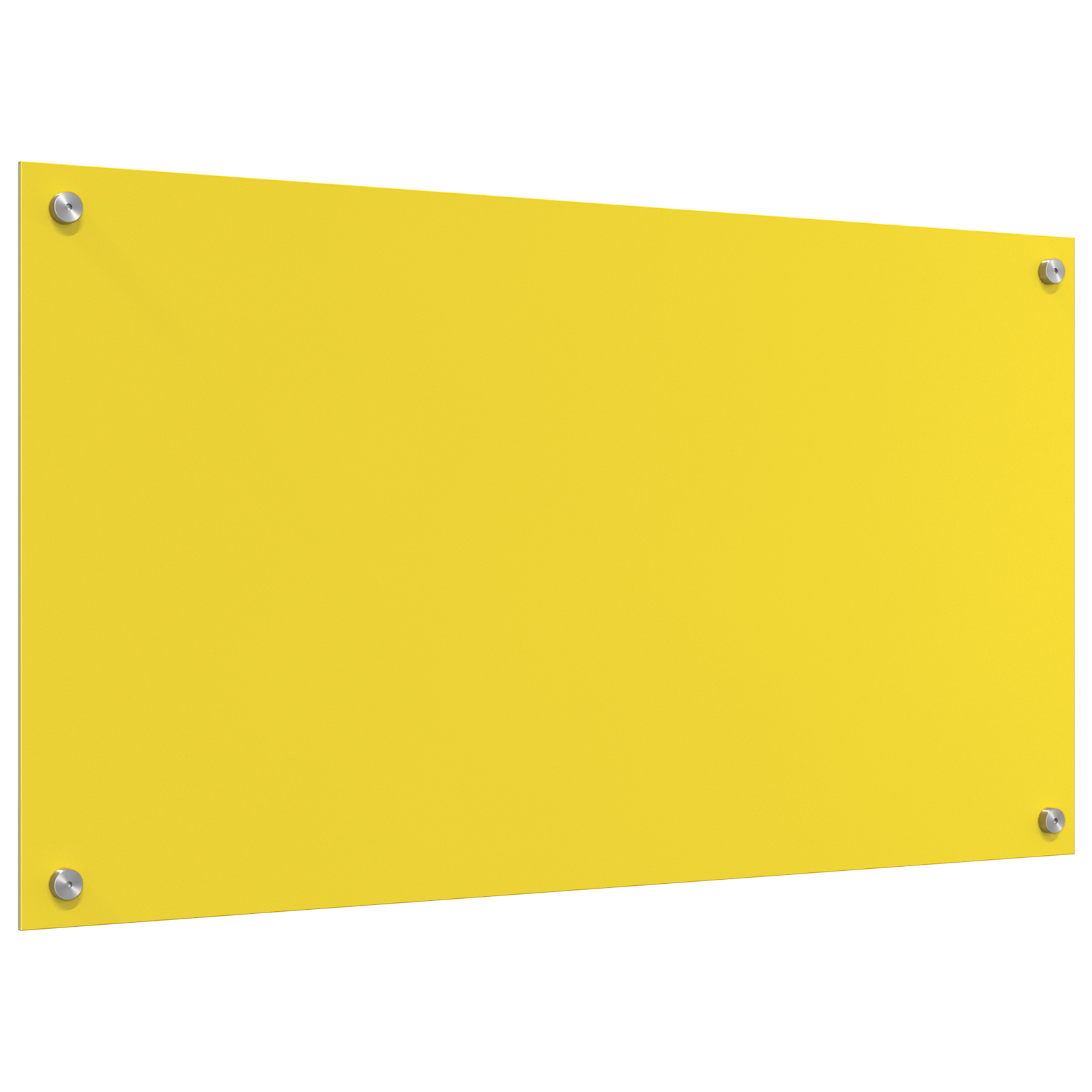 Schienale da Cucina Giallo 90x50x0,6 cm in Vetro Temperato di