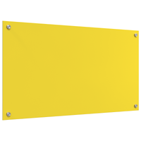 Schienale da Cucina Giallo 90x50x0,6 cm in Vetro Temperato di