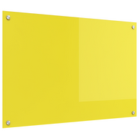 Splashback cucina  Giallo 90x60x0,6 cm in vetro temperato