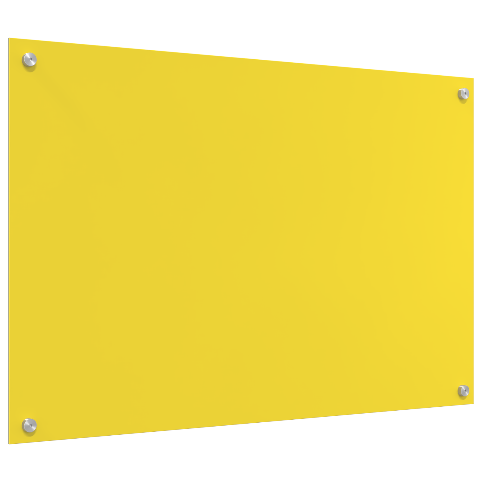 Splashback cucina  Giallo 90x60x0,6 cm in vetro temperato