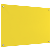 Splashback cucina  Giallo 90x60x0,6 cm in vetro temperato