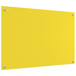 Splashback cucina  Giallo 90x60x0,6 cm in vetro temperato