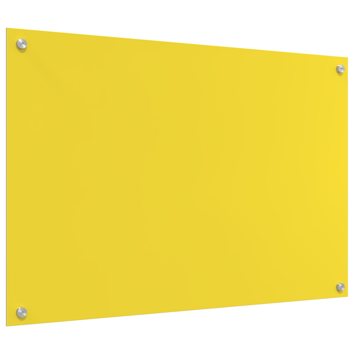 Splashback cucina  Giallo 90x60x0,6 cm in vetro temperato