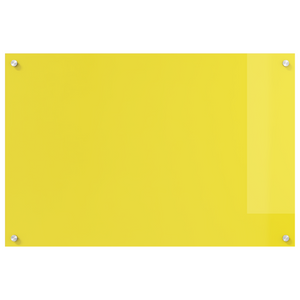 Splashback cucina  Giallo 90x60x0,6 cm in vetro temperato