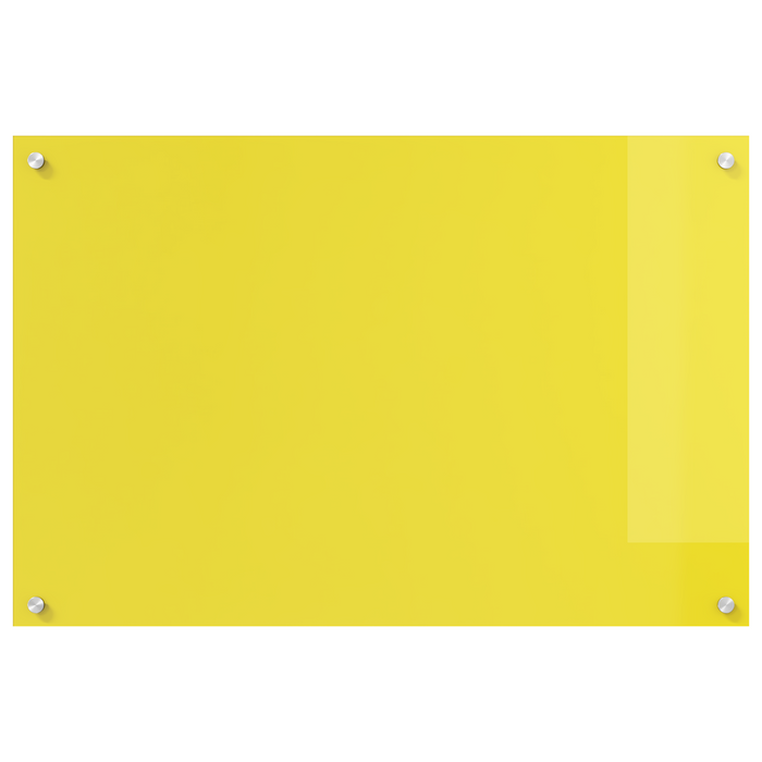 Splashback cucina  Giallo 90x60x0,6 cm in vetro temperato