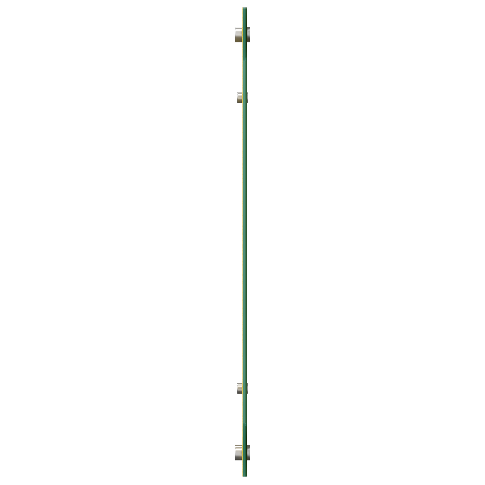 Splashback cucina  Giallo 90x60x0,6 cm in vetro temperato