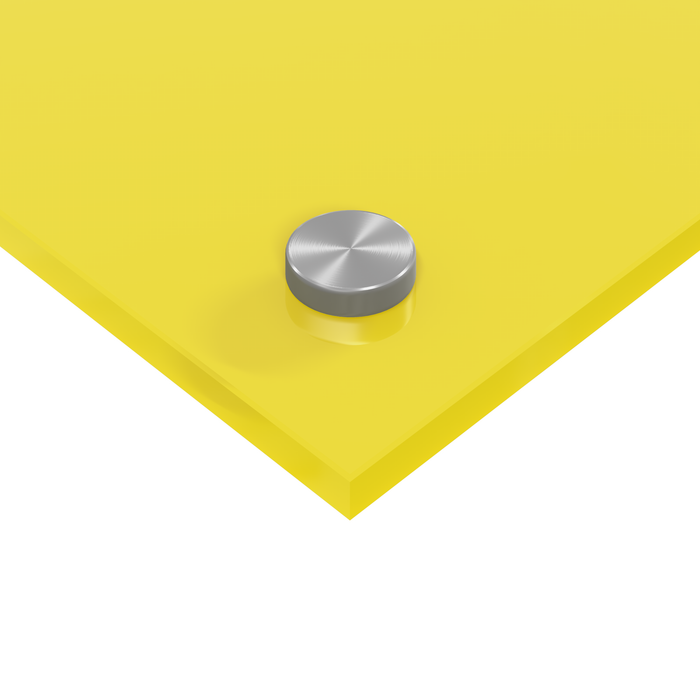 Schienale Cucina  Giallo 100x40x0.6 cm Vetro Temperato