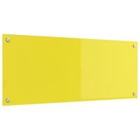 Schienale Cucina  Giallo 100x40x0.6 cm Vetro Temperato