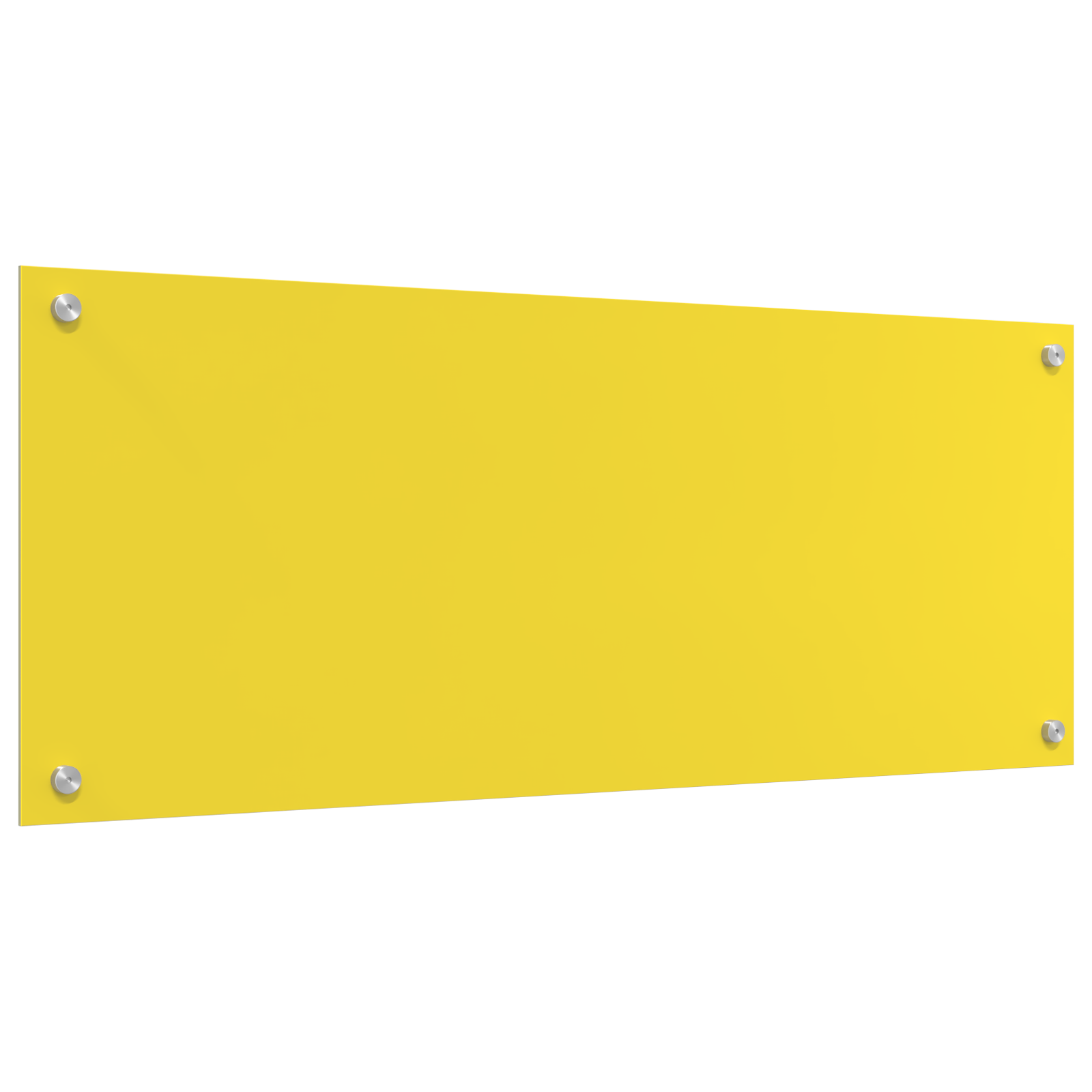 Schienale Cucina  Giallo 100x40x0.6 cm Vetro Temperato