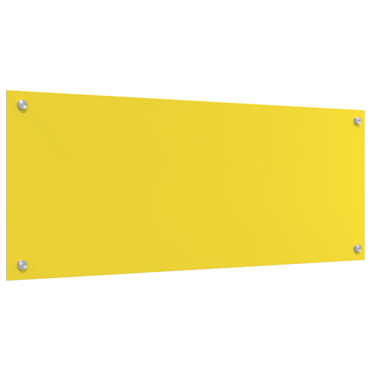 Schienale Cucina  Giallo 100x40x0.6 cm Vetro Temperato