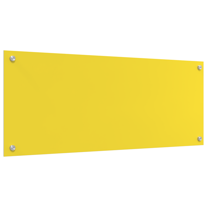Schienale Cucina  Giallo 100x40x0.6 cm Vetro Temperato