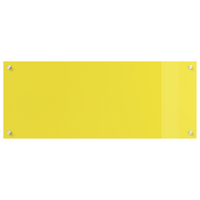 Schienale Cucina  Giallo 100x40x0.6 cm Vetro Temperato