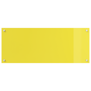 Schienale Cucina  Giallo 100x40x0.6 cm Vetro Temperato