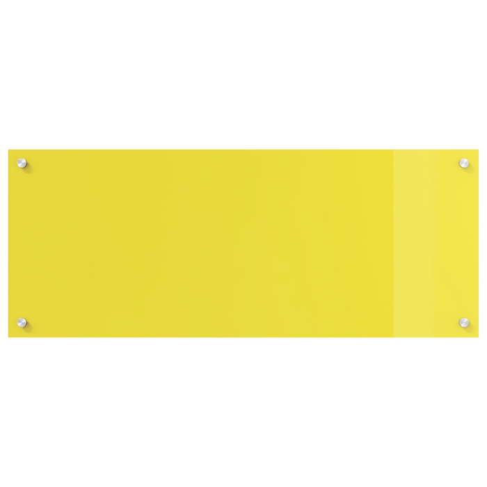 Schienale Cucina  Giallo 100x40x0.6 cm Vetro Temperato