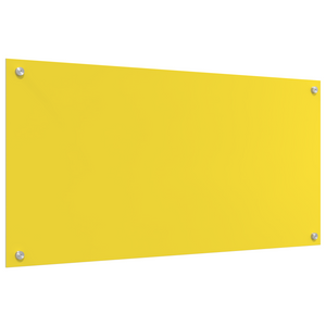 Schienale da cucina  Giallo 100x50x0,6 cm in vetro temperato