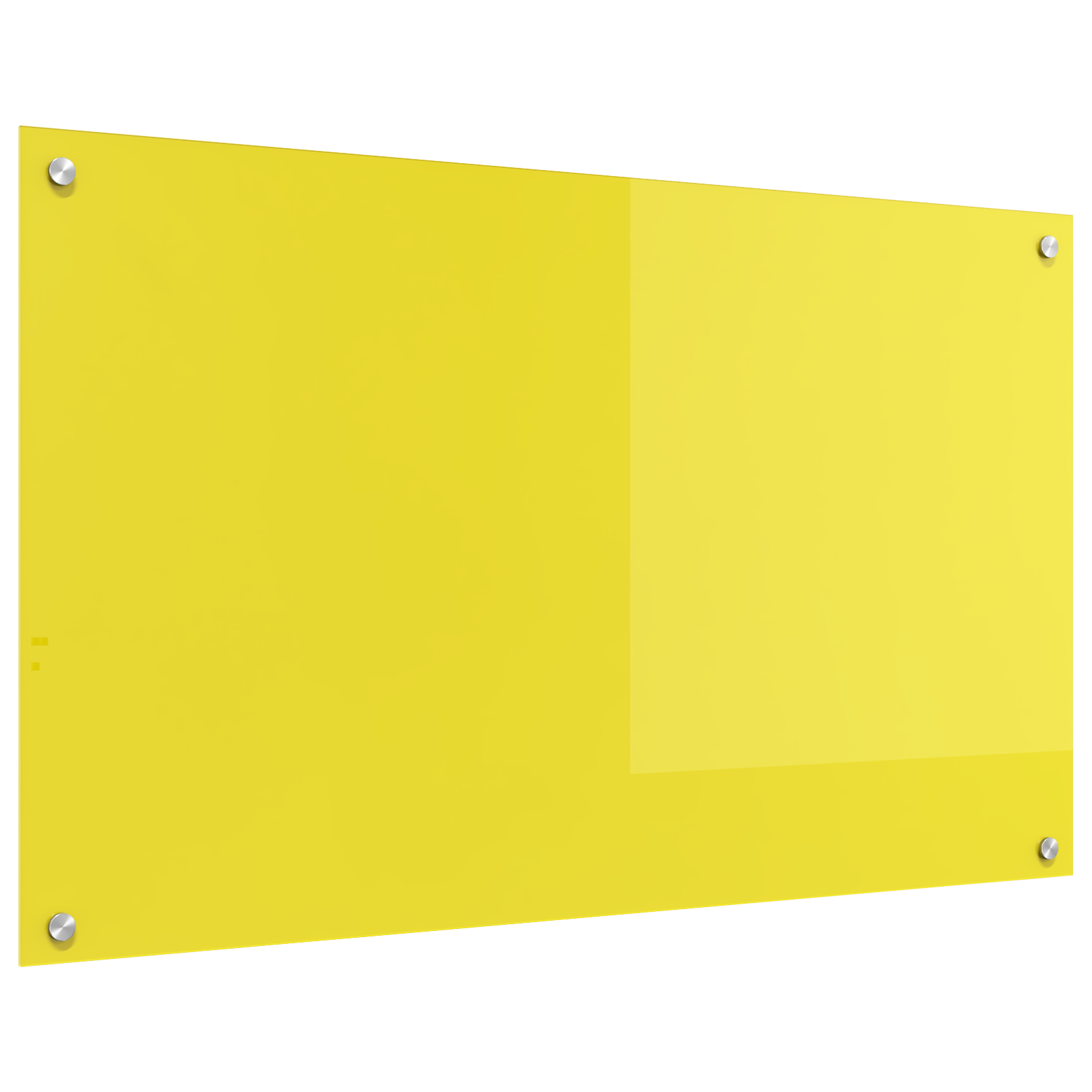 Schienale Cucina Giallo 100x60x0,6 cm in Vetro Temperato di