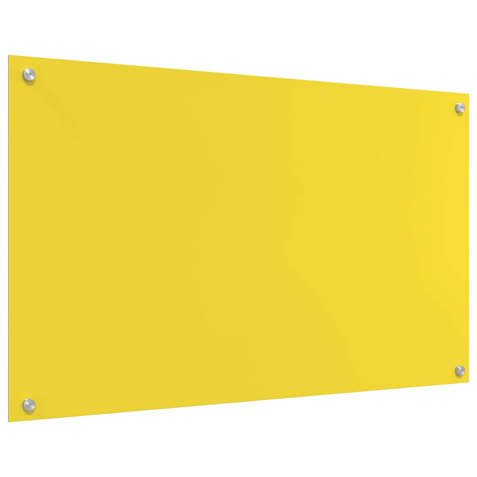 Schienale Cucina Giallo 100x60x0,6 cm in Vetro Temperato di