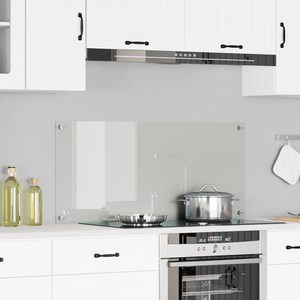 Schienale da cucina Trasparente 110x50x0,6 cm in Vetro Temperato