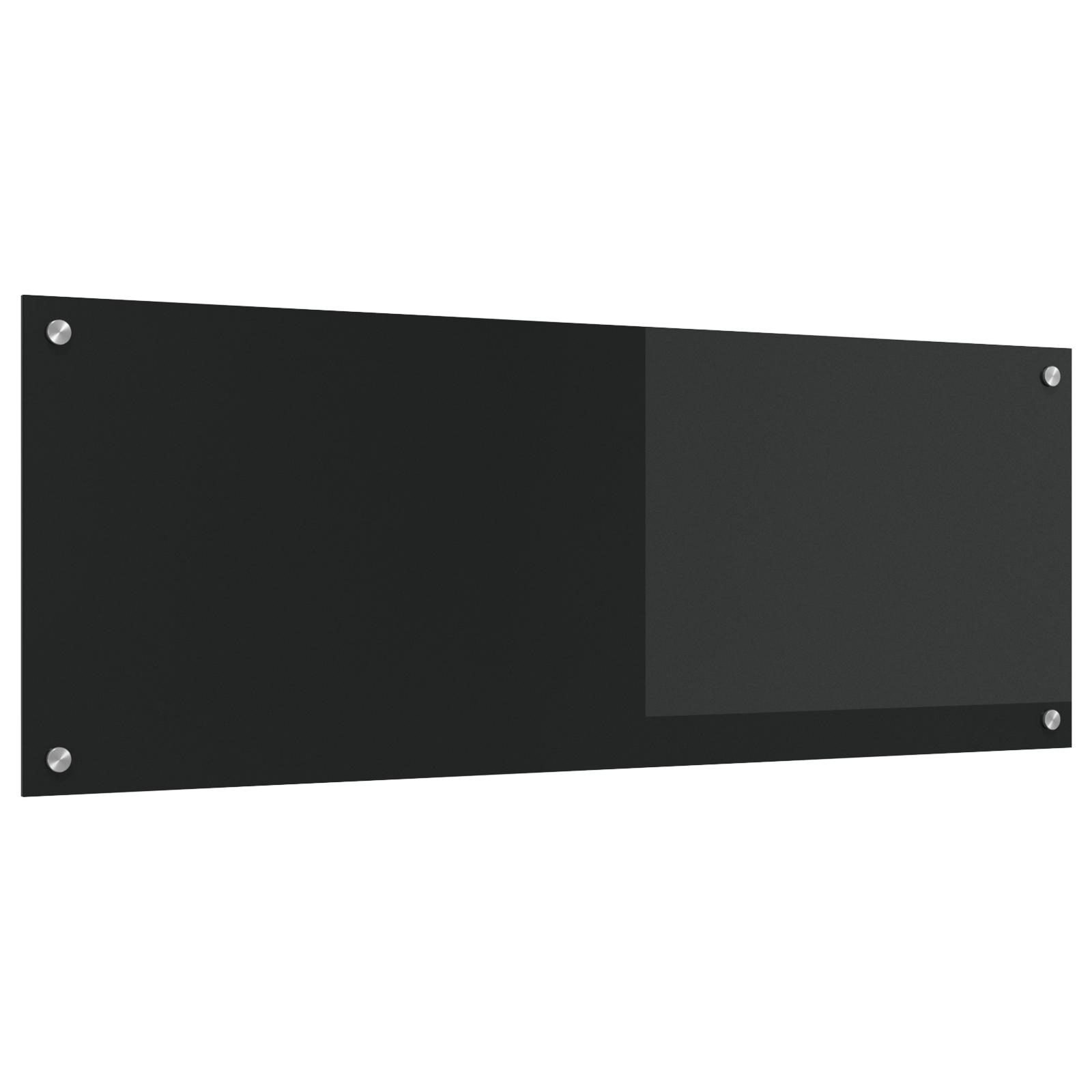 Schienale da Cucina  Nero 110x40x0,6 cm in Vetro Temperato