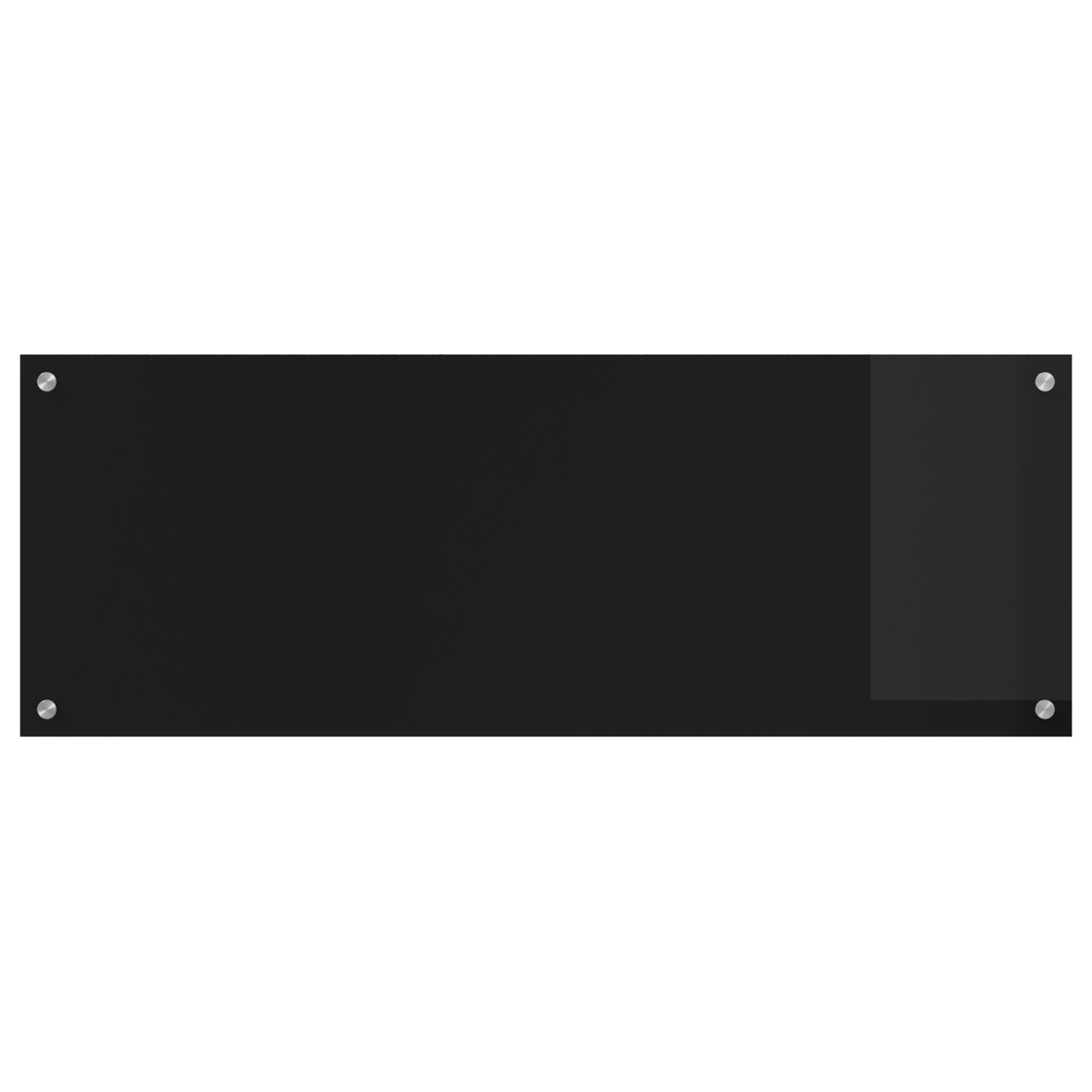 Schienale da Cucina  Nero 110x40x0,6 cm in Vetro Temperato