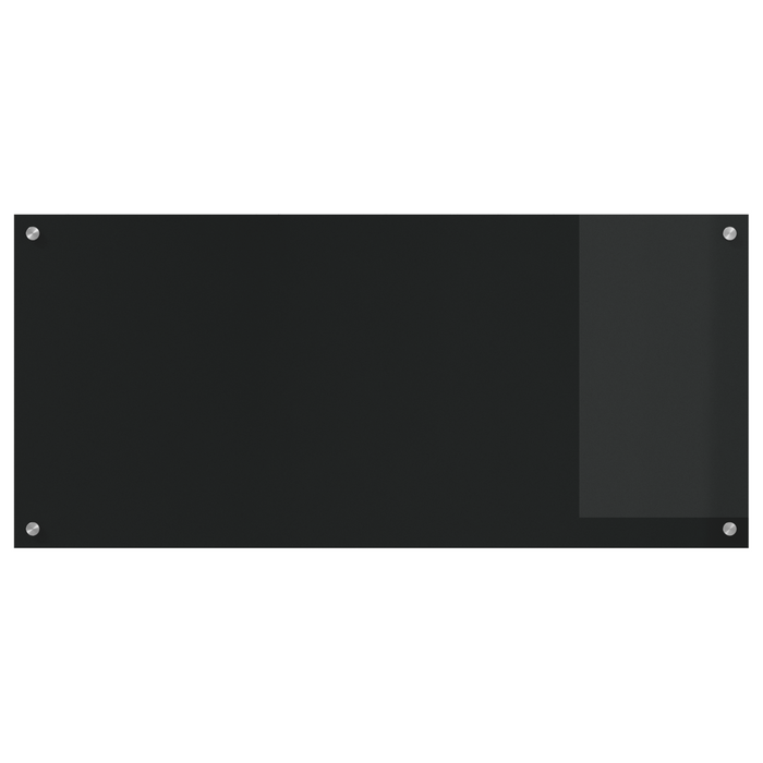 Paraforno per Cucina  Nero 110x50x0,6 cm in Vetro Temperato