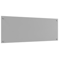 Schienale Cucina Grigio Chiaro 110x40x0,6 cm Vetro Temperato di