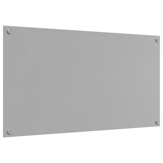 Schienale Cucina Grigio Chiaro 110x60x0,6 cm Vetro Temperato di