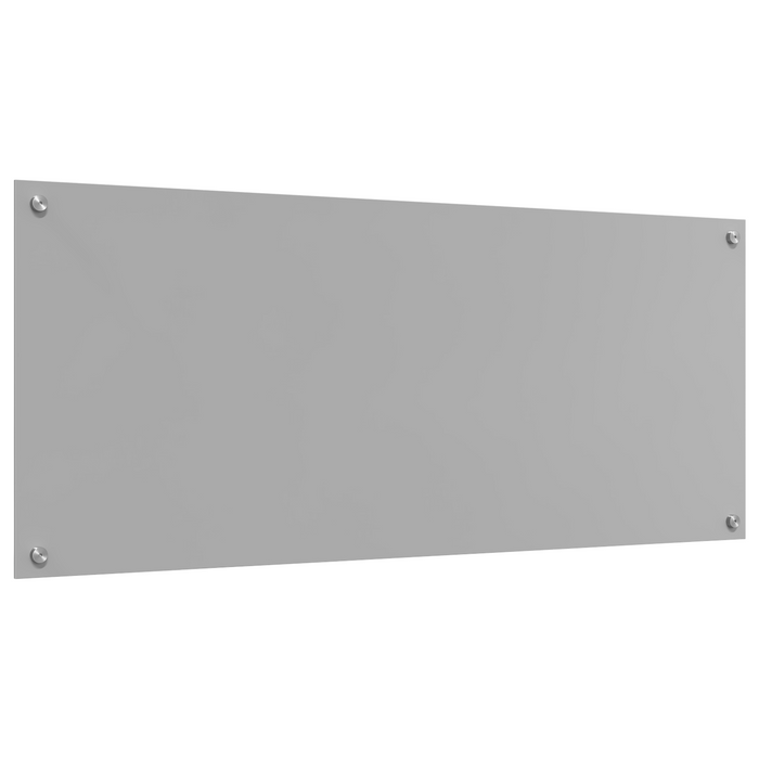 Pannello di schiena per cucina  Grigio chiaro 120x50x0,6 cm in vetro temperato