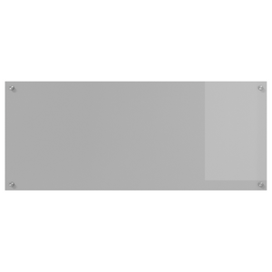 Pannello di schiena per cucina  Grigio chiaro 120x50x0,6 cm in vetro temperato