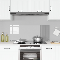 Pannello di schiena per cucina  Grigio chiaro 120x50x0,6 cm in vetro temperato