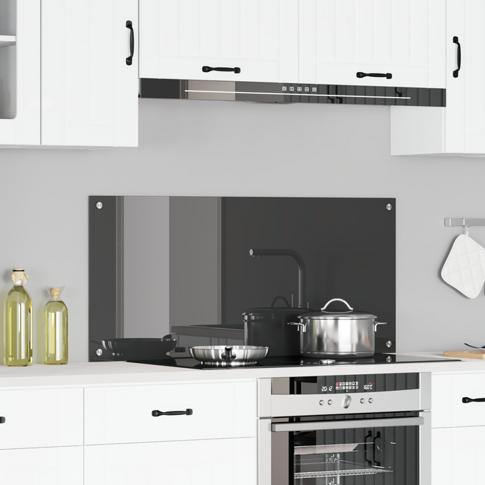 Schienale Cucina Grigio scuro 110x50x0,6 cm in Vetro Temperato di