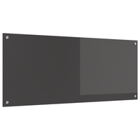 Schienale da Cucina Grigio Scuro 120x50x0,6 cm in Vetro Temperato -