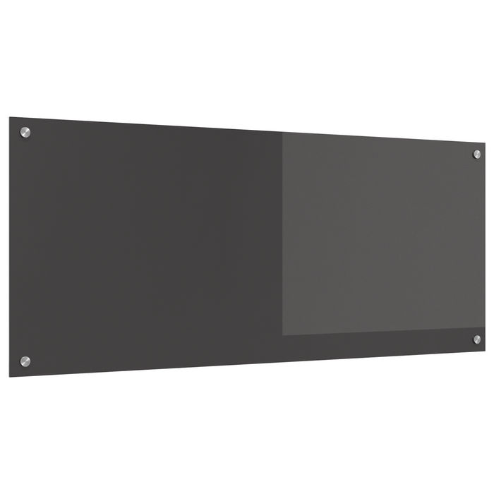 Schienale da Cucina Grigio Scuro 120x50x0,6 cm in Vetro Temperato -