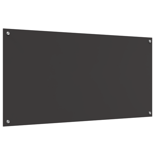 Rivestimento per Cucina Grigio Scuro 120x60x0,6 cm in Vetro Temperato
