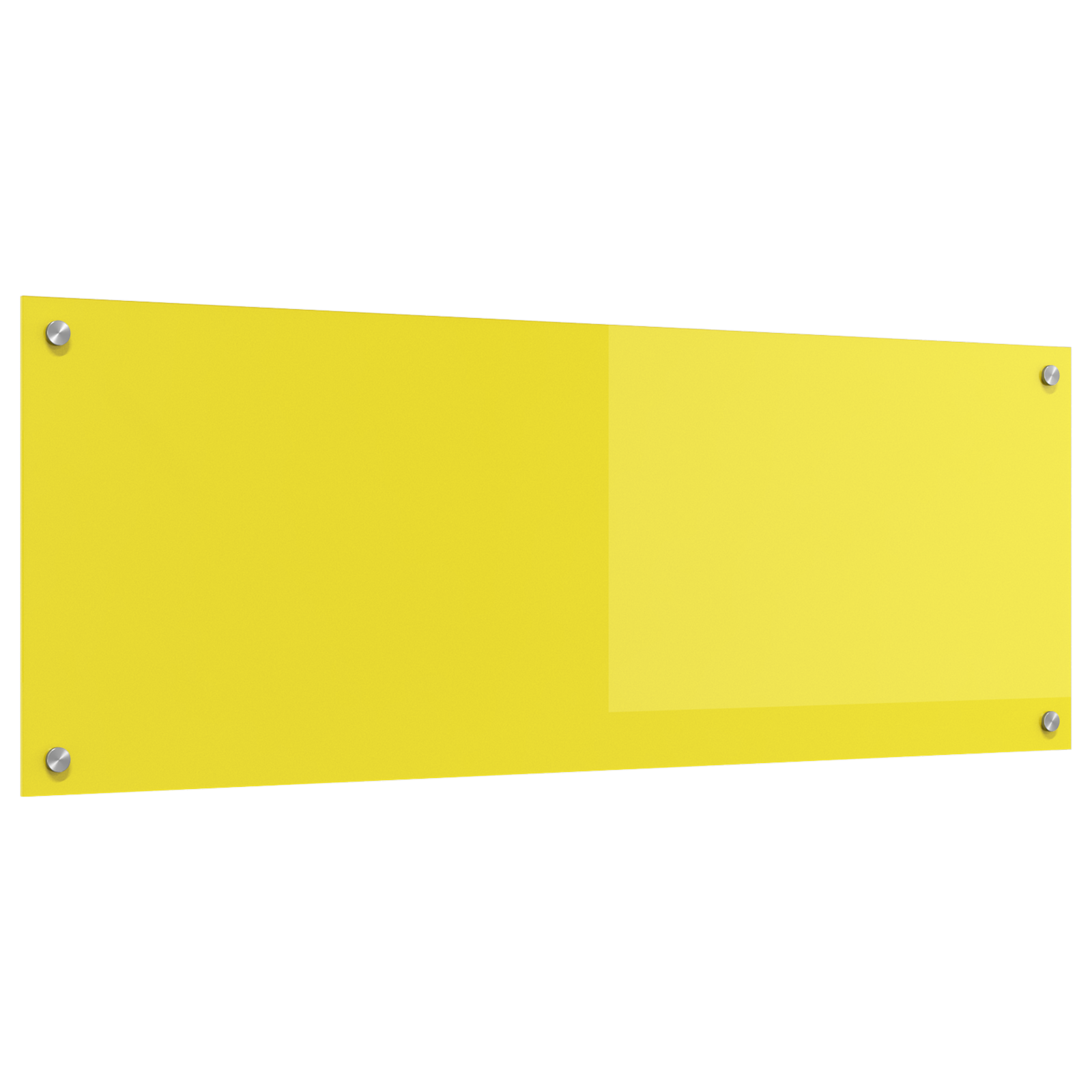 Schienale da Cucina Giallo 110x40x0,6 cm Vetro Temperato