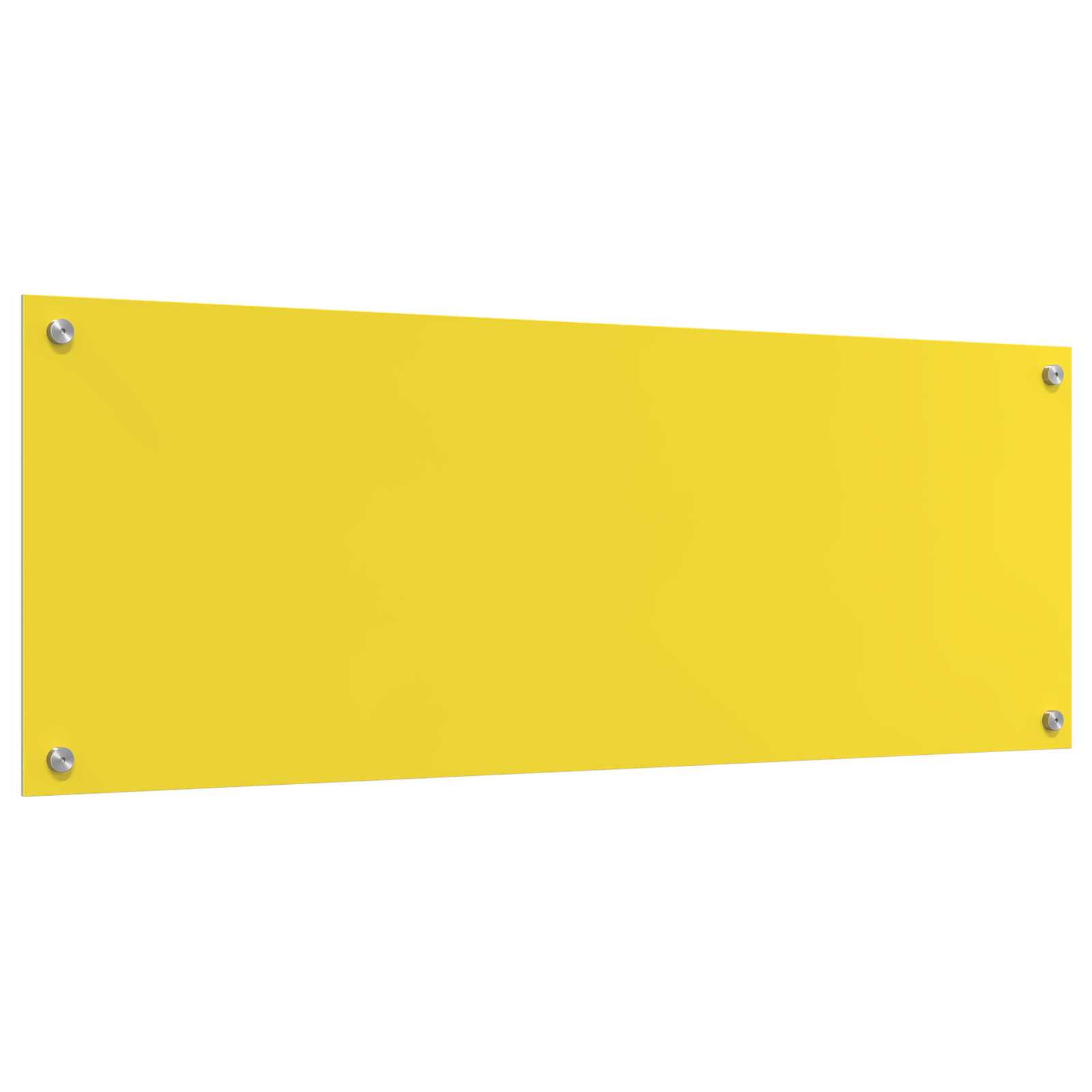 Schienale da Cucina Giallo 110x40x0,6 cm Vetro Temperato