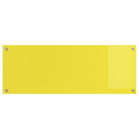 Schienale da Cucina Giallo 110x40x0,6 cm Vetro Temperato