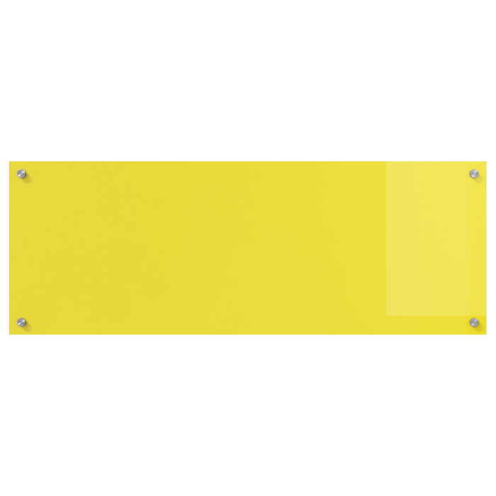 Schienale da Cucina Giallo 110x40x0,6 cm Vetro Temperato