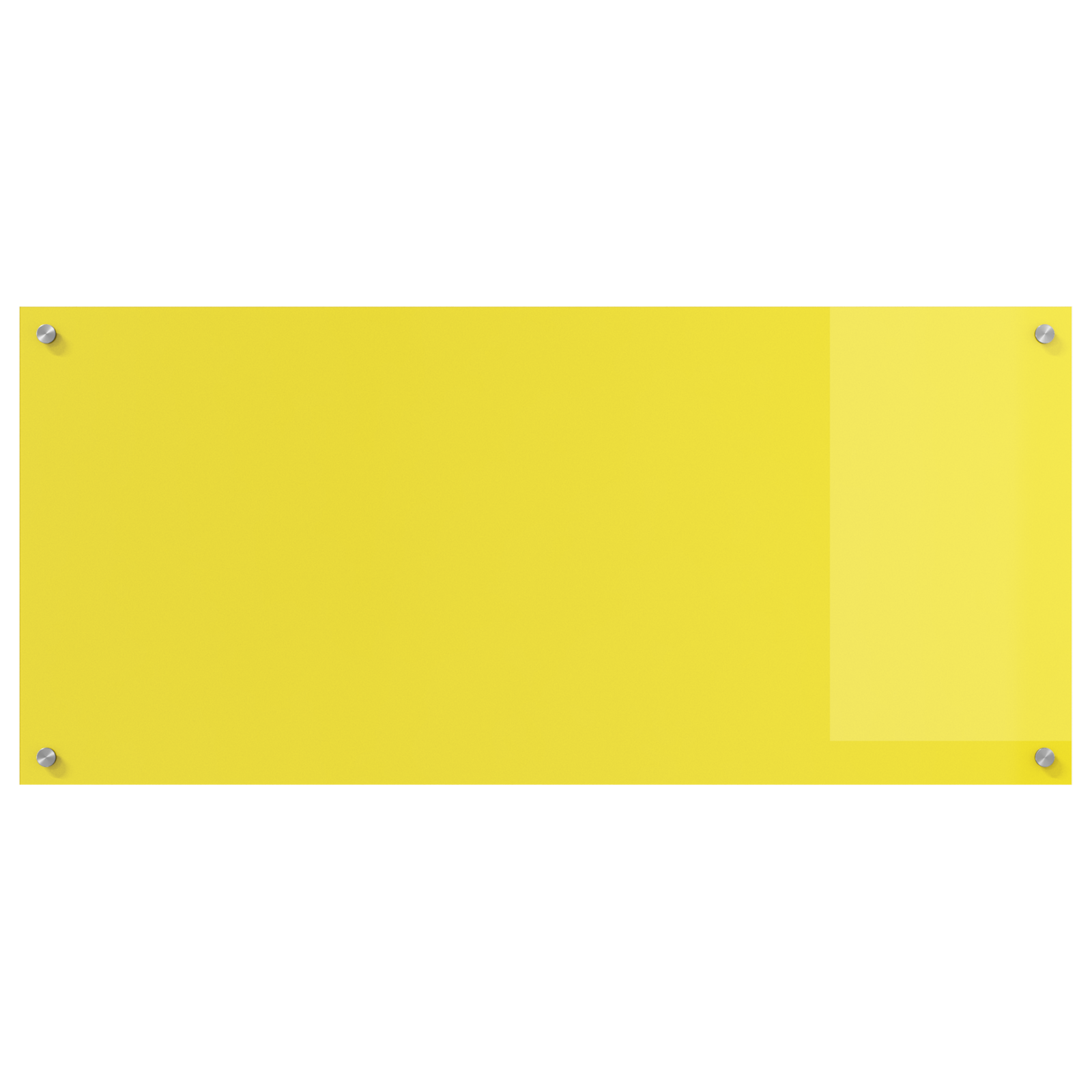 Schienale da Cucina Giallo 110x50x0,6 cm in Vetro Temperato