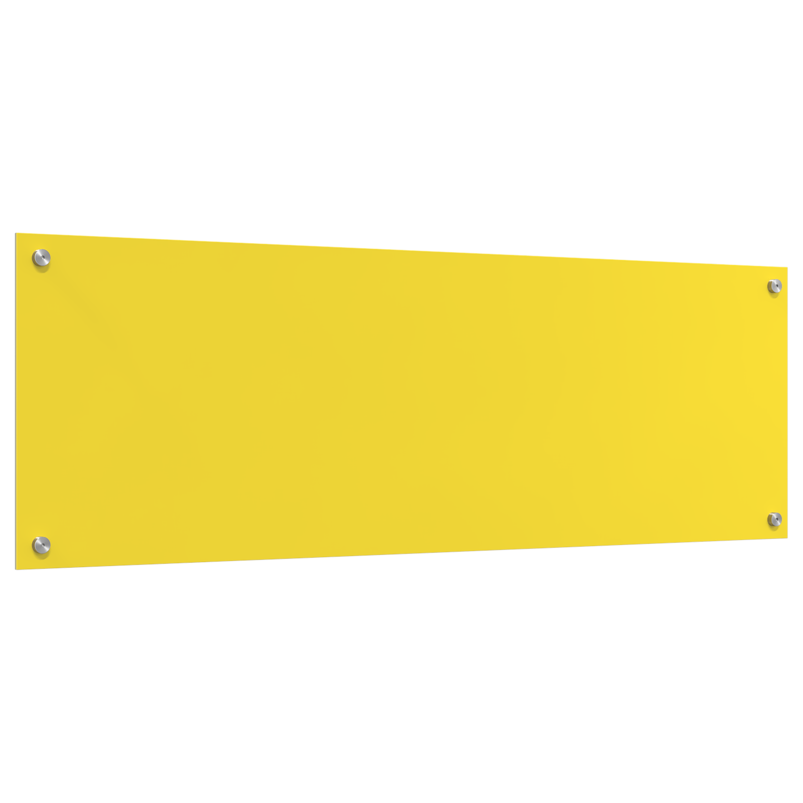 Schienale da cucina  Giallo 120x40x0,6 cm in vetro temperato