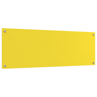 Schienale da cucina  Giallo 120x40x0,6 cm in vetro temperato