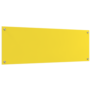 Schienale da cucina  Giallo 120x40x0,6 cm in vetro temperato