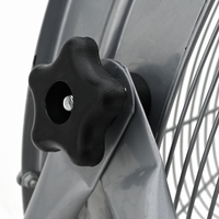 Ventilatore a tamburo  con ruote 3 velocità Argento ?64 cm