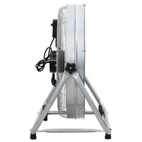 Ventilatore a tamburo  con ruote 3 velocità Argento ?64 cm