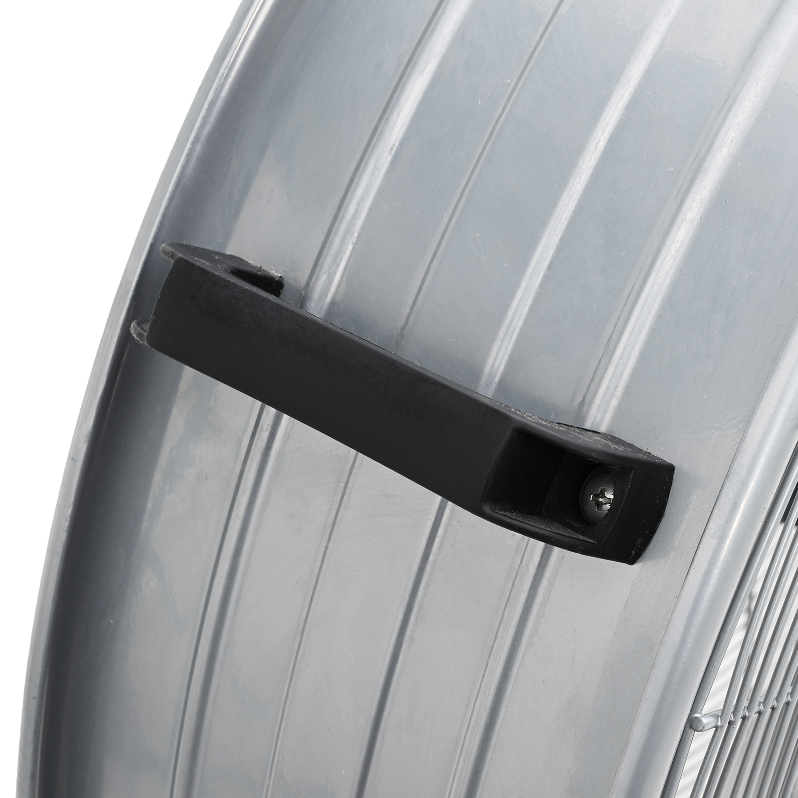 Ventilatore a tamburo  con ruote, 3 velocità, argento, ?77 cm