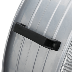 Ventilatore a tamburo  con ruote, 3 velocità, argento, ?77 cm