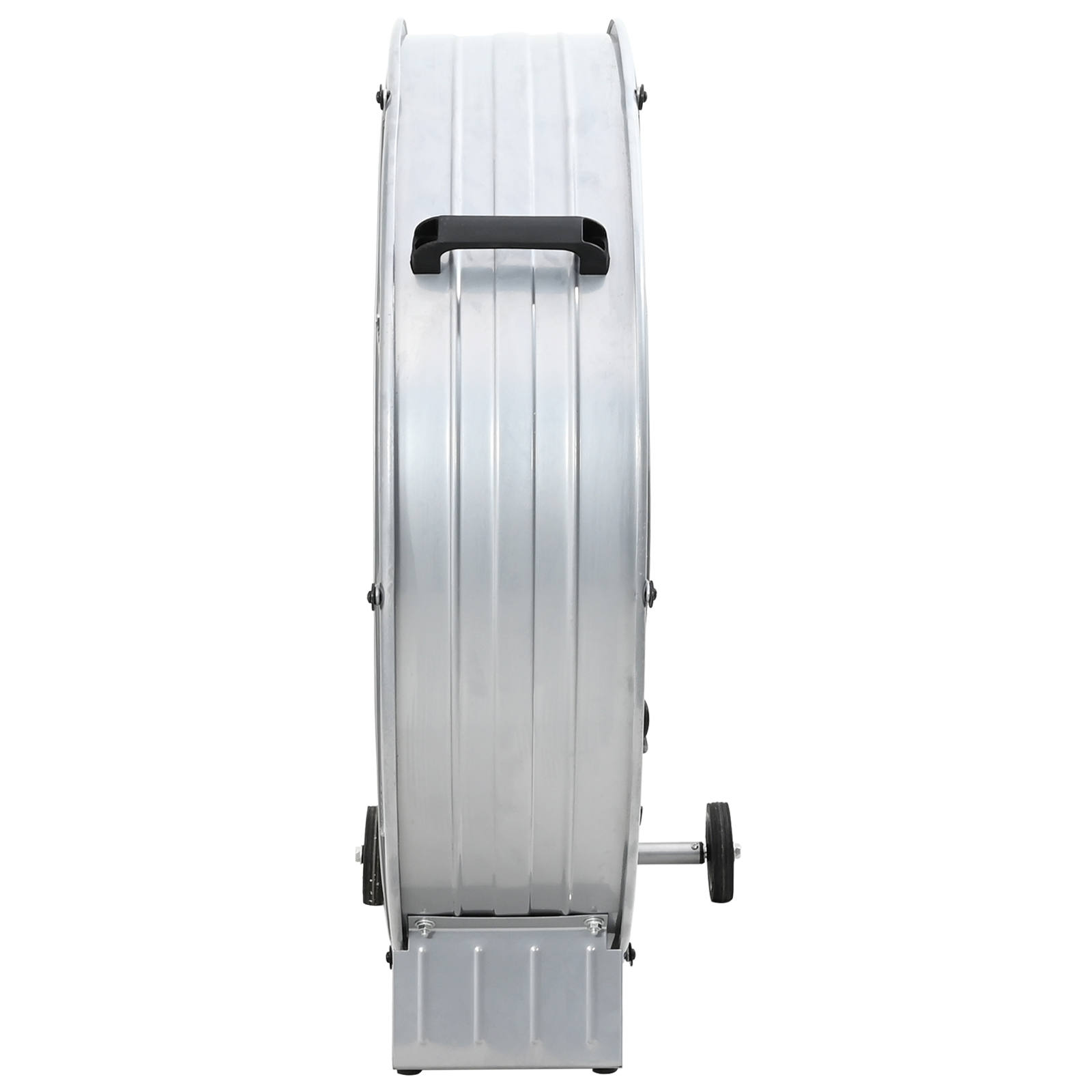 Ventilatore a tamburo  con ruote, 3 velocità, argento, ?77 cm