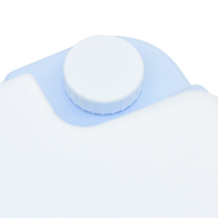 Luce Portatile per Toilette Blu e Bianca in Plastica da 10 L