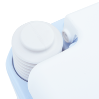 Luce Portatile per Toilette Blu e Bianca in Plastica da 20 L