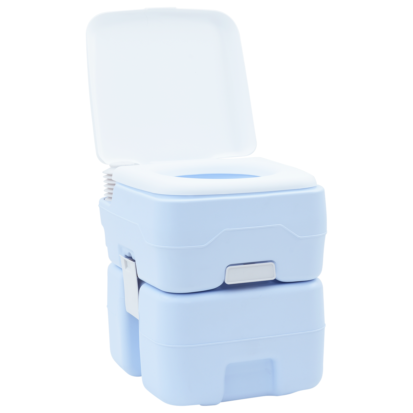 Luce Portatile per Toilette Blu e Bianca in Plastica da 20 L